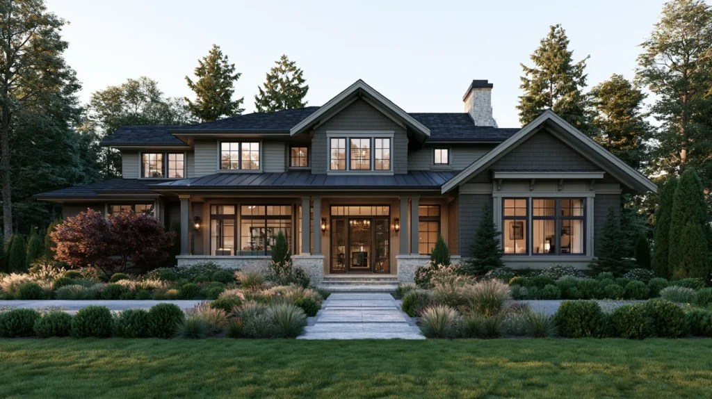 Exterior window trim adding architectural detail and curb appeal to a home