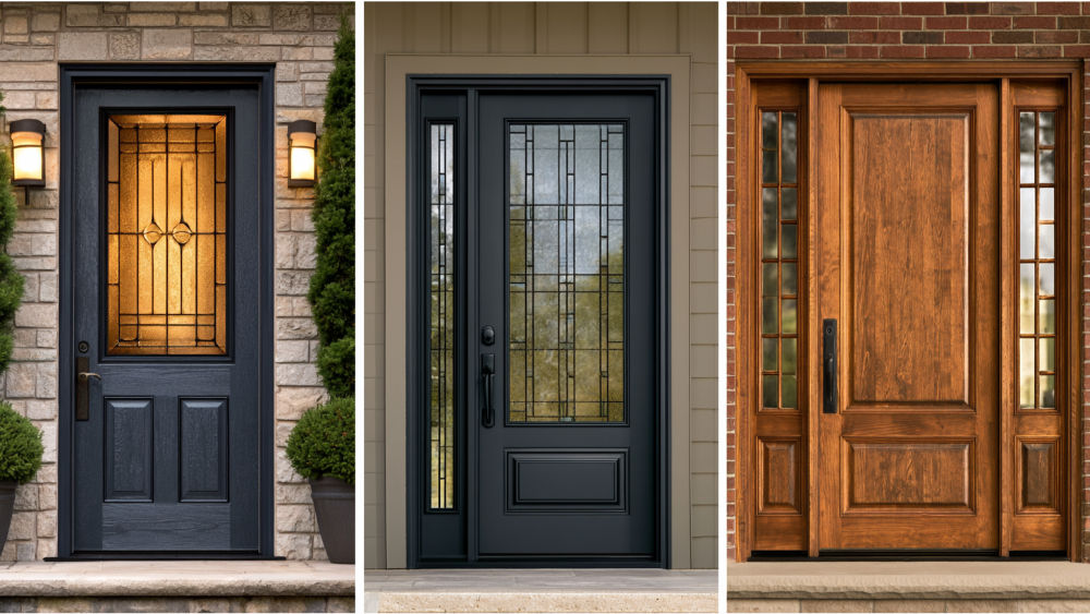 Fiberglass Doors, Steel Doors, and Wood Doors Compared