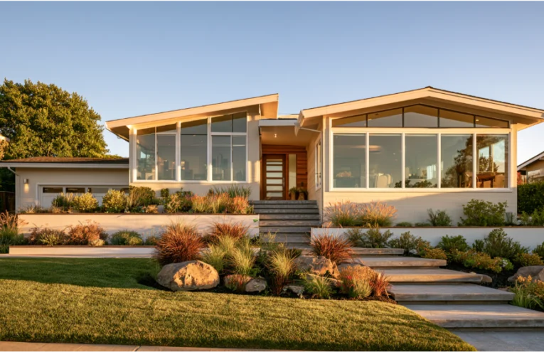 Beautiful Northern California home with newly installed white vinyl replacement windows